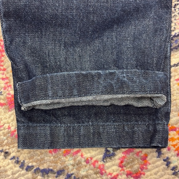 Ilana Kohn High Rise Tapered Straight Leg Jeans Dark Wash Size 12 - Picture 8 of 8